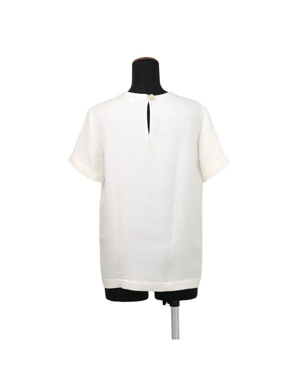 Chanel Short Sleeve T-Shirt Silk 36 Top